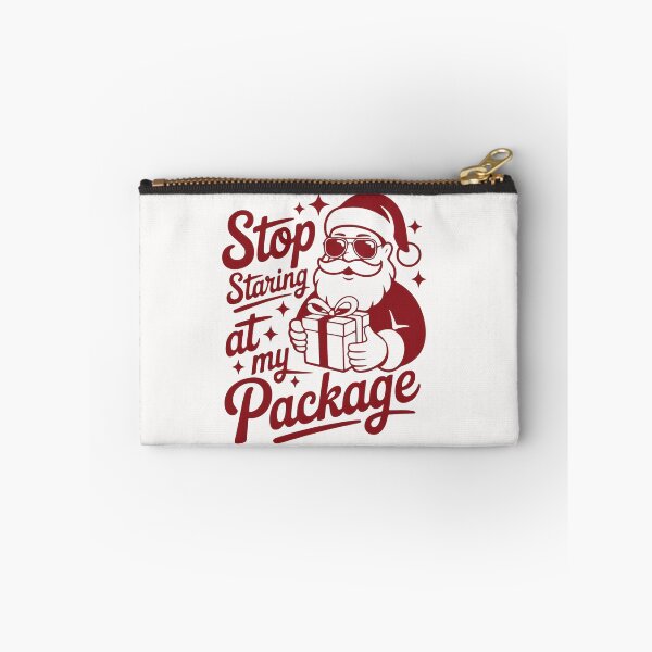 Item preview, Stop Staring At My Package Funny Sassy Santa Christmas Shirt & Home Decor designed and sold by Compass and a Camera.