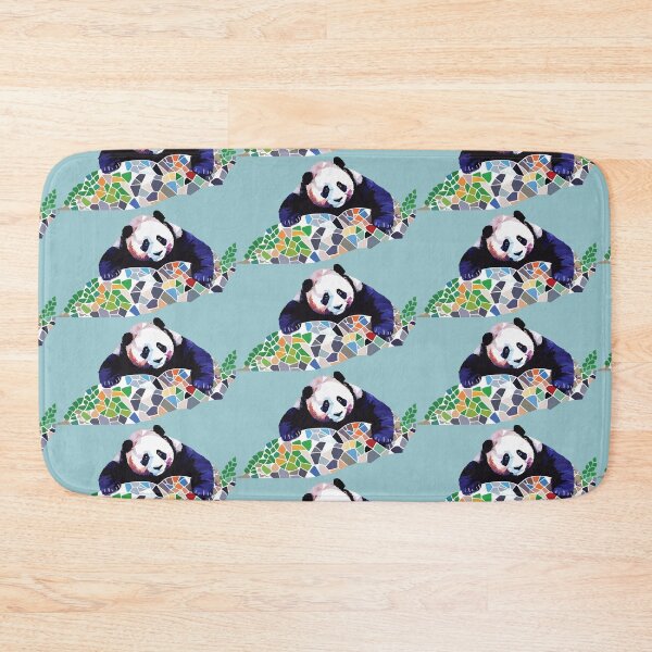 Item preview, panda with his rock mosaic designed and sold by designmari.