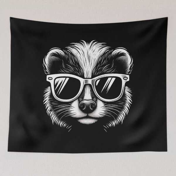 Item preview, Cool And Stylish Skunk Wearing Sunglasses  designed and sold by Smix Pixels.