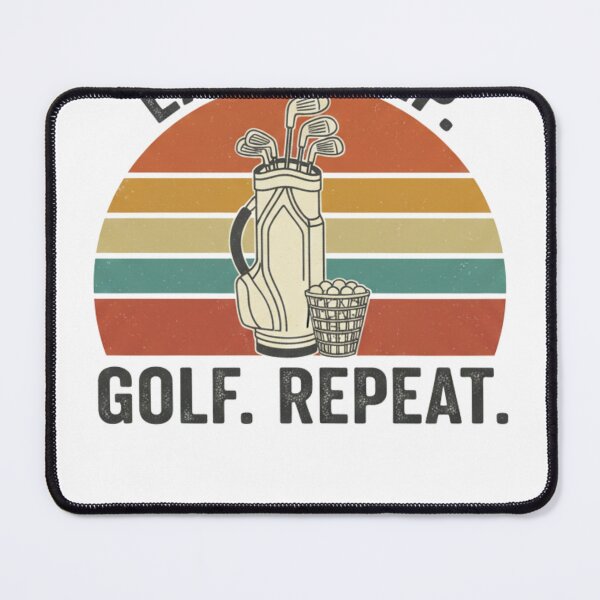 Item preview, Eat Sleep Golf Repeat – Vintage Retro Golf Lover Design designed and sold by apowers6.