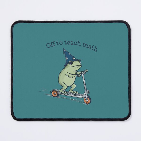 Item preview, Math Teacher Comfort Colors Shirt Algebra Grade Teacher Tshirt Funny Scooter Frog Off To Teach Statistics T-Shirt Christmas Gift Mathematics designed and sold by BANKACEM.STORE.