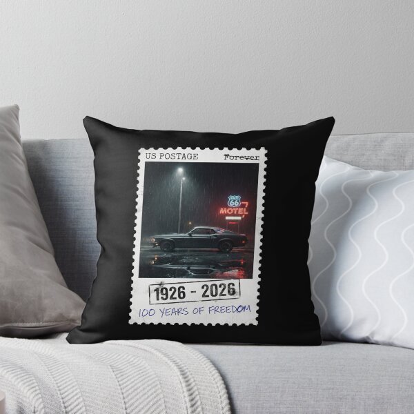 Item preview, Route 66 Centennial Postage Stamp - Rainy Night Motel Muscle Car designed and sold by G350.