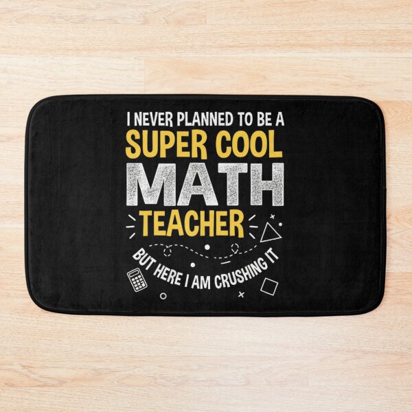 Item preview, I Never planned to be a super Cool math teacher Volunteering Cool Funny Teacher Math sociology designed and sold by Miumed.