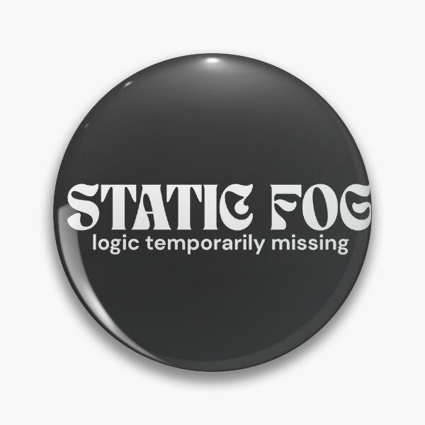 Item preview, Static Fog. Logic Temporarily Missing. (White Edition) – Minimalist Text | Abstract Absurd Quote | RETL Style designed and sold by RETL.
