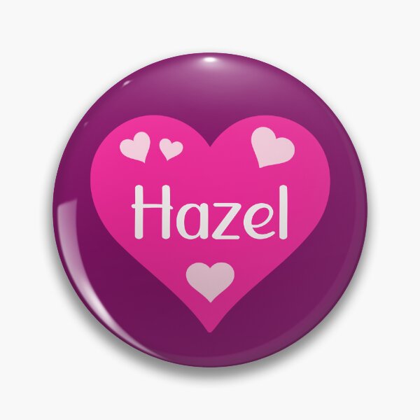 Item preview, Hazel Name Pink Heart  designed and sold by Jeallan Designs.