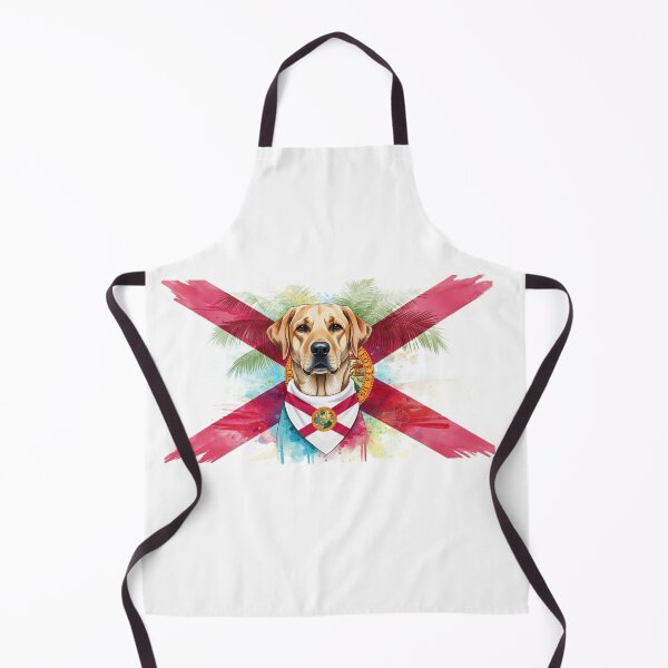 Item preview, Watercolor Labrador Retriever with Florida Bandana designed and sold by josiasalves65.