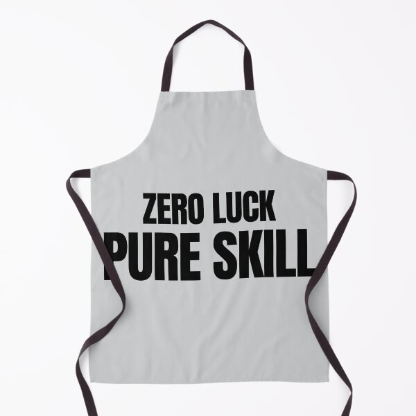 Item preview, Zero Luck Pure Skill – Minimal Typography Design designed and sold by EimSol.