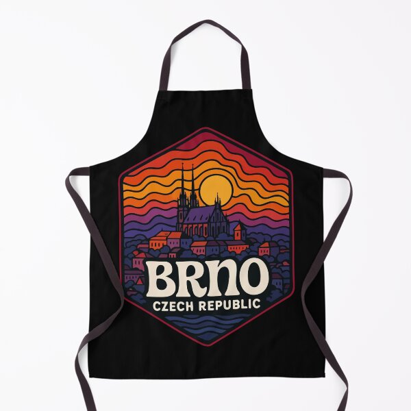 Item preview, Brno Czech Republic Trippy Art Travel designed and sold by TomFrontierArt.