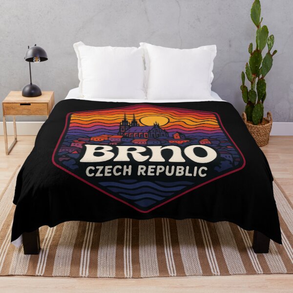 Item preview, Brno Czech Republic Trippy Art Travel designed and sold by TomFrontierArt.