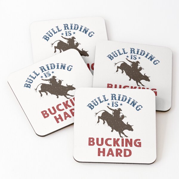 Item preview, Bull Riding is Bucking Hard  Cowboy Rodeo Rider designed and sold by jaygo.