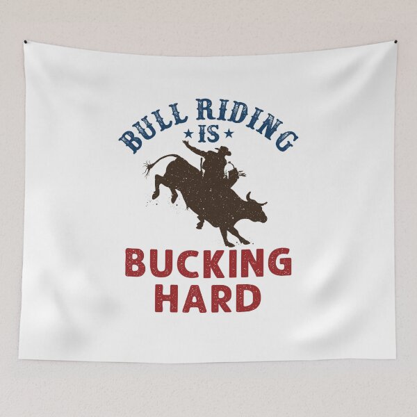 Item preview, Bull Riding is Bucking Hard  Cowboy Rodeo Rider designed and sold by jaygo.