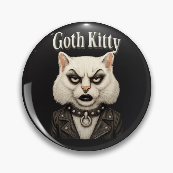 Item preview, Goth Kitty designed and sold by Cats and Other Things.