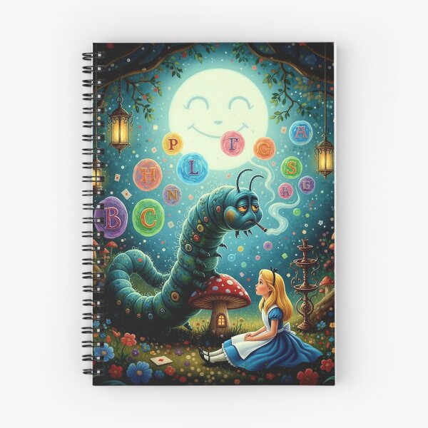 Item preview, Alice and Smoking Caterpillar Dream Art Print - High Detail Pop Surrealism Wonderland Painting designed and sold by Art's Diner.
