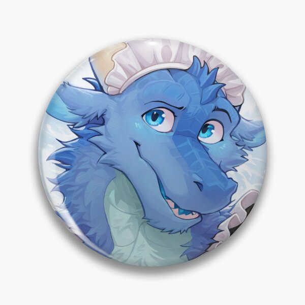 Item preview, Cute Blue Dragon in Maid Outfit Portrait designed and sold by Finmm.