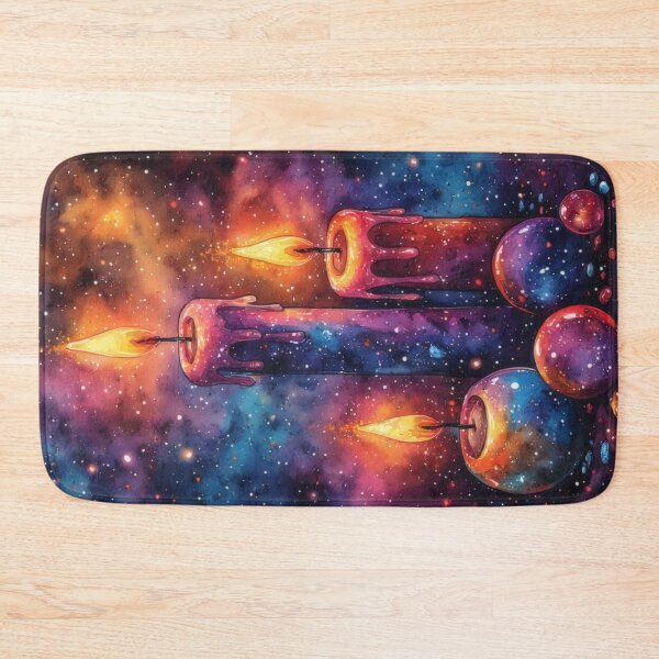 Item preview, Cosmic candles painted in watercolor style designed and sold by Mianku | Für das Leben.