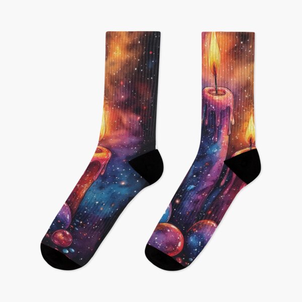 Item preview, Cosmic candles painted in watercolor style designed and sold by Mianku | Für das Leben.