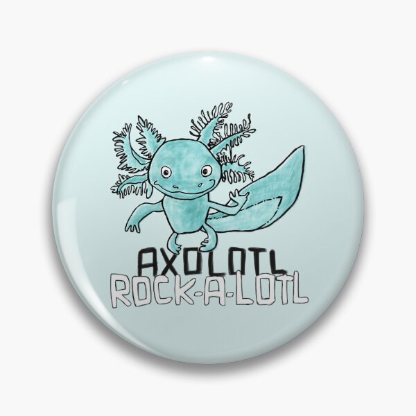 Artikelvorschau, Lustiges Axolotl-Wortspiel, Rockmusik, Rock a lotl, Axolotl entworfen und verkauft von badlydrawnbabe.