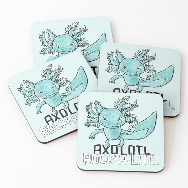 Item preview, Funny Axolotl Pun, Rock Music, Rock a lotl, Axolotl designed and sold by badlydrawnbabe.