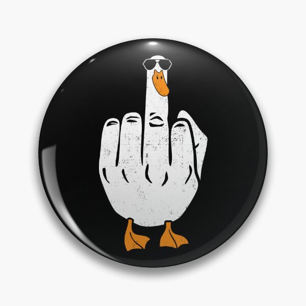 Item preview, Sarcastic Joke Duck Middle Finger designed and sold by AdelinaPi.