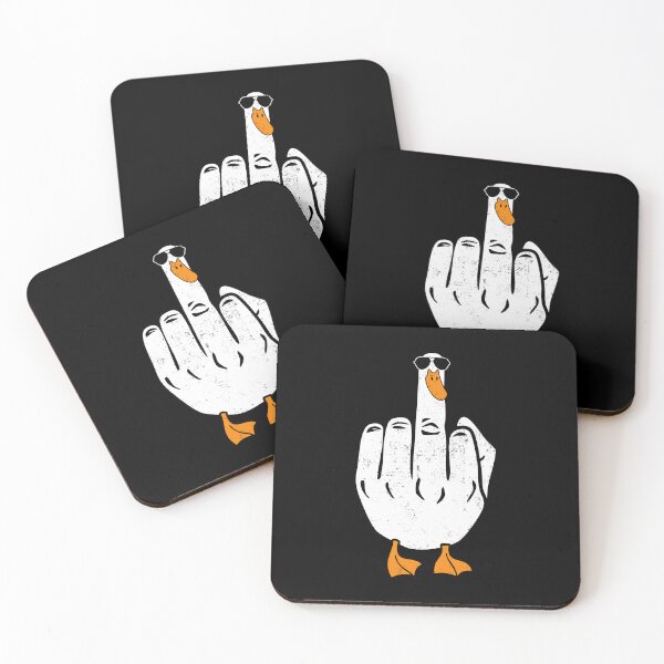 Item preview, Sarcastic Joke Duck Middle Finger designed and sold by AdelinaPi.