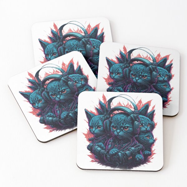 Item preview, Cyberpunk Kittens Wired for Chaos designed and sold by 10-18.
