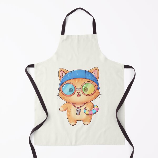 Item preview, Cute Swimmer Cat Character designed and sold by HoopeStylee.
