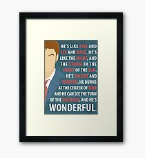 Dr Who Framed Print