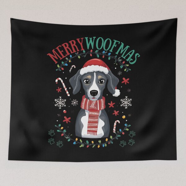 Item preview, Whippet Christmas - "Merry Woofmas" designed and sold by I-wanna-T-shirt.