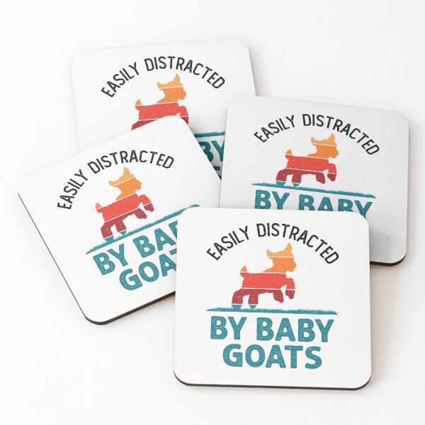 Item preview, Easily Distracted by Baby Goats Cute Goat Farmer designed and sold by jaygo.