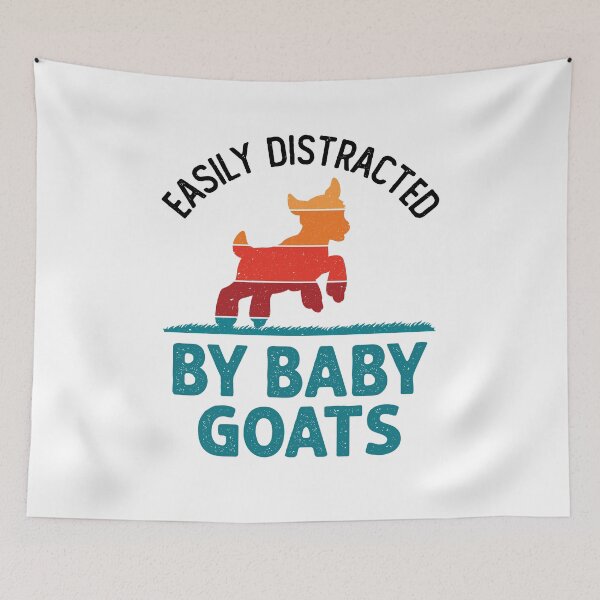 Item preview, Easily Distracted by Baby Goats Cute Goat Farmer designed and sold by jaygo.