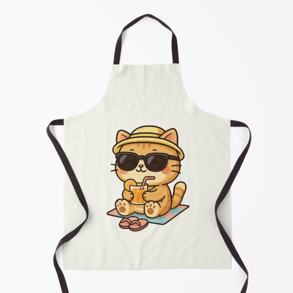 Item preview, Cute Summer Beach Cat designed and sold by HoopeStylee.