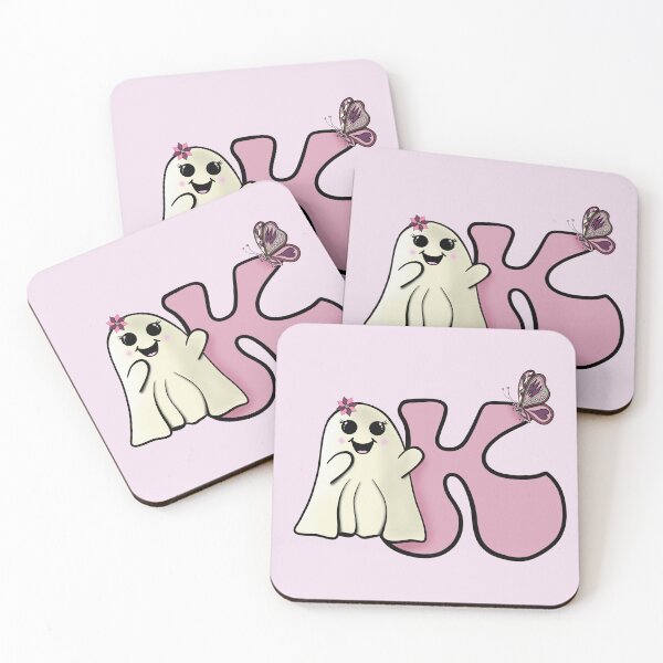 Item preview, Ghost and the Letter K Retro Alphabet  designed and sold by The Groove Garden.