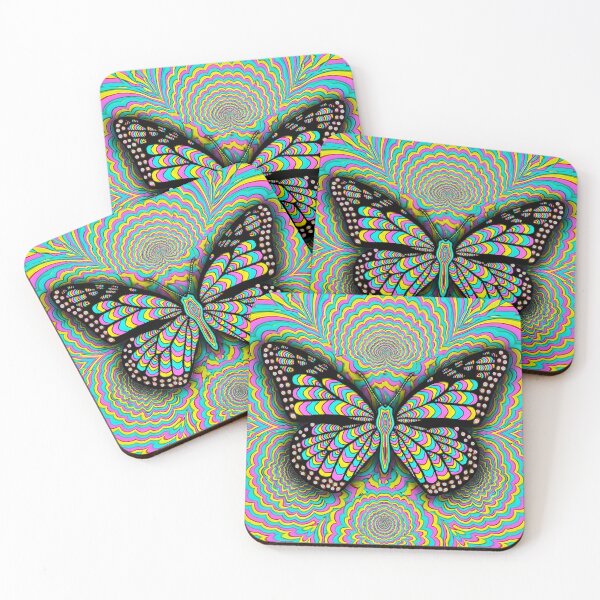 Item preview, Psychedelic Butterfly Light Reactive Optical Illusion designed and sold by Pablo Carlos Budassi.