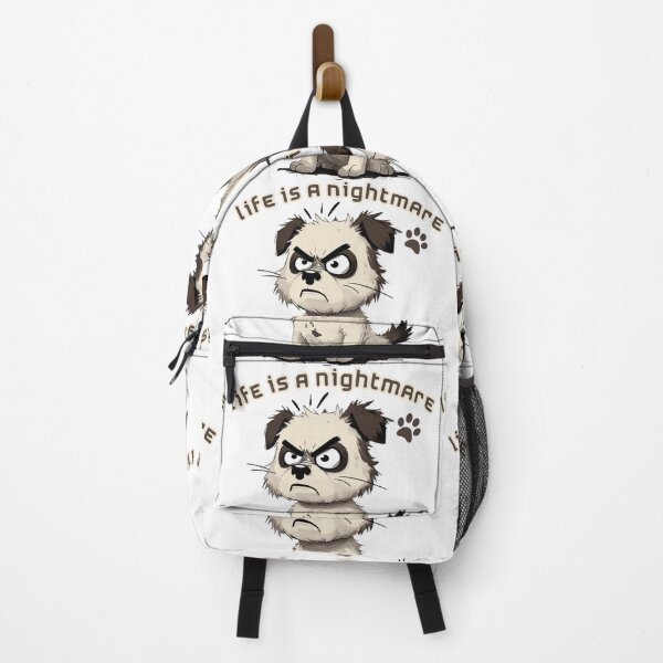 Item preview, Life is a Nightmare - angry dog designed and sold by Stefrait-7.