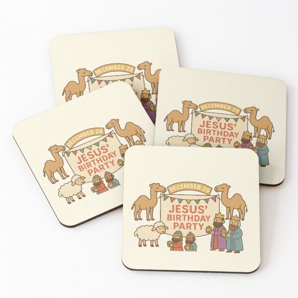 Item preview, Jesus' Birthday Party December 25 – Cute Nativity Celebration designed and sold by PunchDrop.