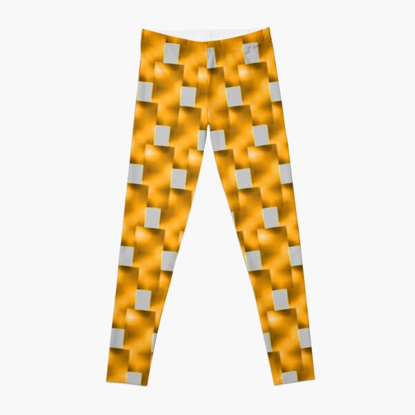 Orange metallic outlet leggings