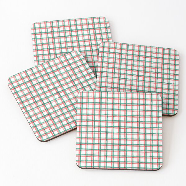 Item preview, Christmas Plaid Watercolor Pattern in Red and Green designed and sold by Kala Design.