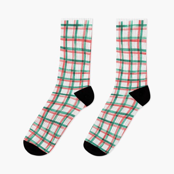 Item preview, Christmas Plaid Watercolor Pattern in Red and Green designed and sold by Kala Design.