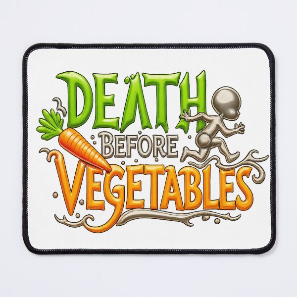 Item preview, Death Before Vegetables designed and sold by Insomnia Art Designs.