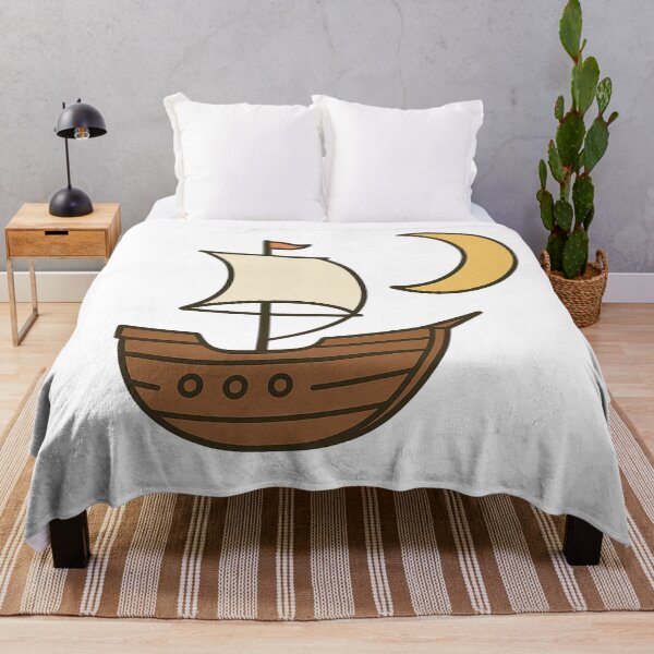 Item preview, Sky Sailing Boat with Crescent Moon designed and sold by luckyyouth.