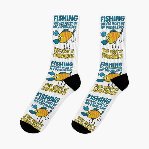 Item preview, Fishing Solves Most of My Problems (The Rest It Ignores) designed and sold by SnappyPNG.