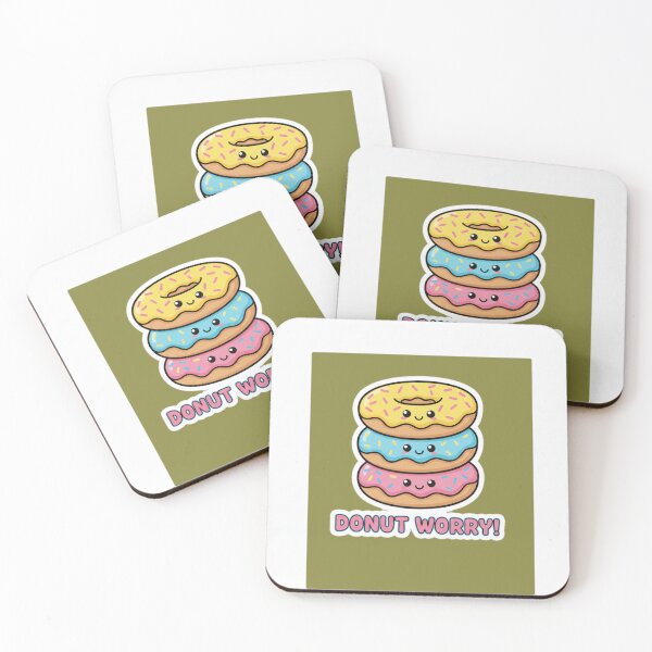 Item preview, Cute Donut Worry Funny Food Pun Design designed and sold by Ahilwani.
