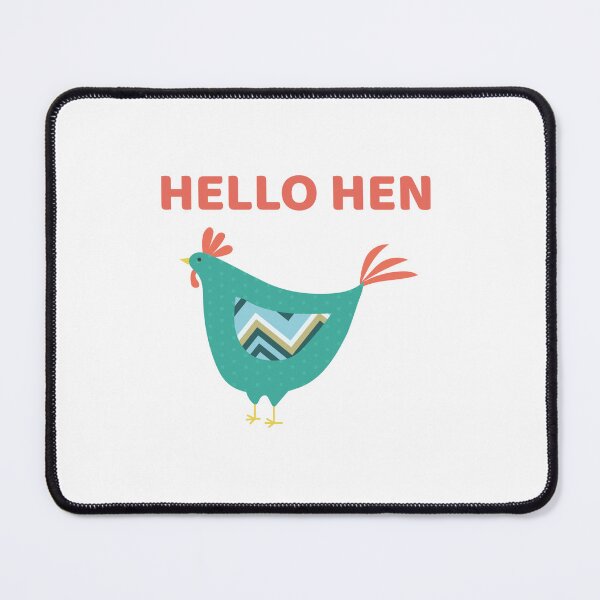 Item preview, Hello Hen – Cute Chicken with Scottish Saying  designed and sold by TalkTee Me.