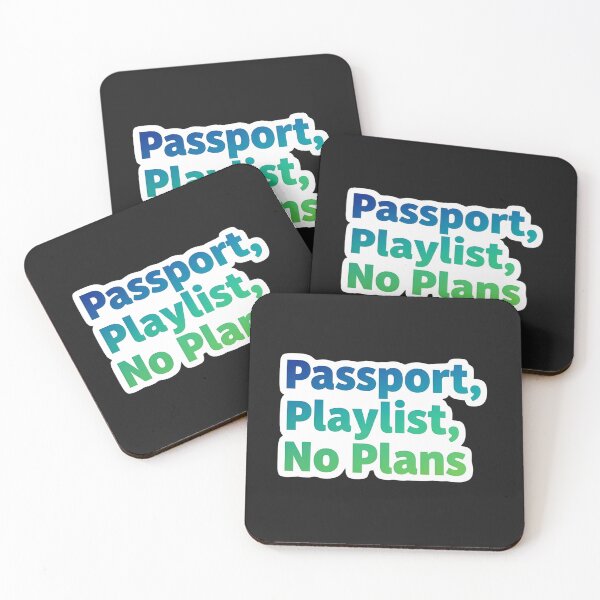 Item preview, Passport Playlist No Plans designed and sold by GiftLore Studio.