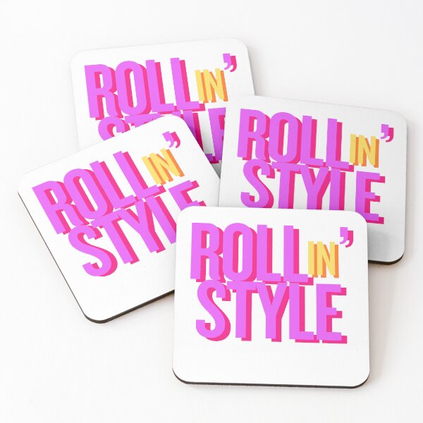Item preview, ROLL IN’ STYLE  – Pink, Yellow - Wheelchair, Skateboard, Longboard & Rollerskater Design​ designed and sold by MirAgi.