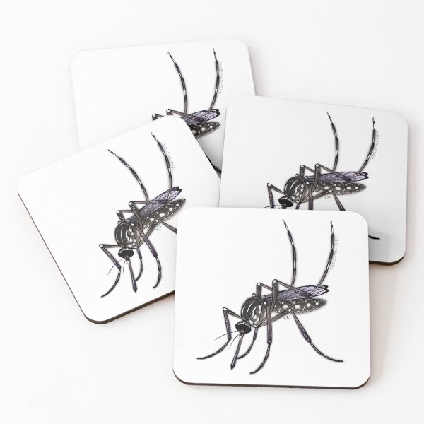 Item preview, Aedes aegypti Mosquito Sticker designed and sold by EllaAndGoldfish.