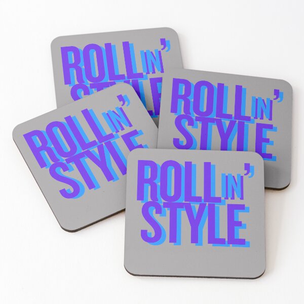 Item preview, ROLL IN’ STYLE  – Blue - Wheelchair, Skateboard, Longboard & Rollerskater Design​ designed and sold by MirAgi.