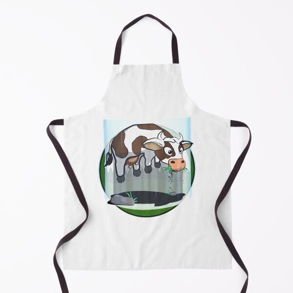 Item preview, #004 Myrtle The Dairy Cow Being Taken Up Into The Light designed and sold by DayHarvesters.