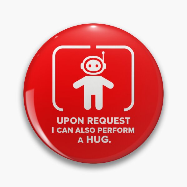 Item preview, UPON REQUEST I CAN ALSO PERFORM A HUG - Funny Robot Astronaut AI Geek designed and sold by Cree8if.