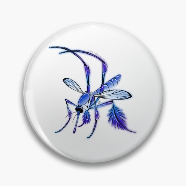 Item preview, Sabethes cyaneus Mosquito Sticker designed and sold by EllaAndGoldfish.